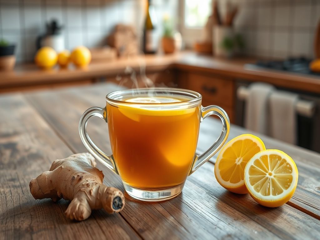 Chá Termogênico Low Carb com Gengibre e Limão