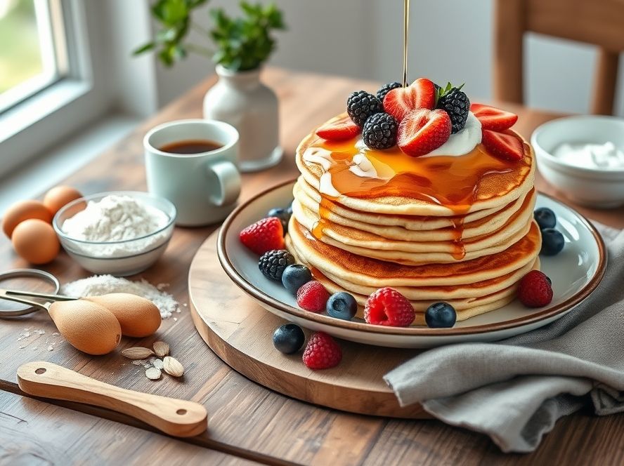 Como fazer panquecas Low Carb para o café da manhã