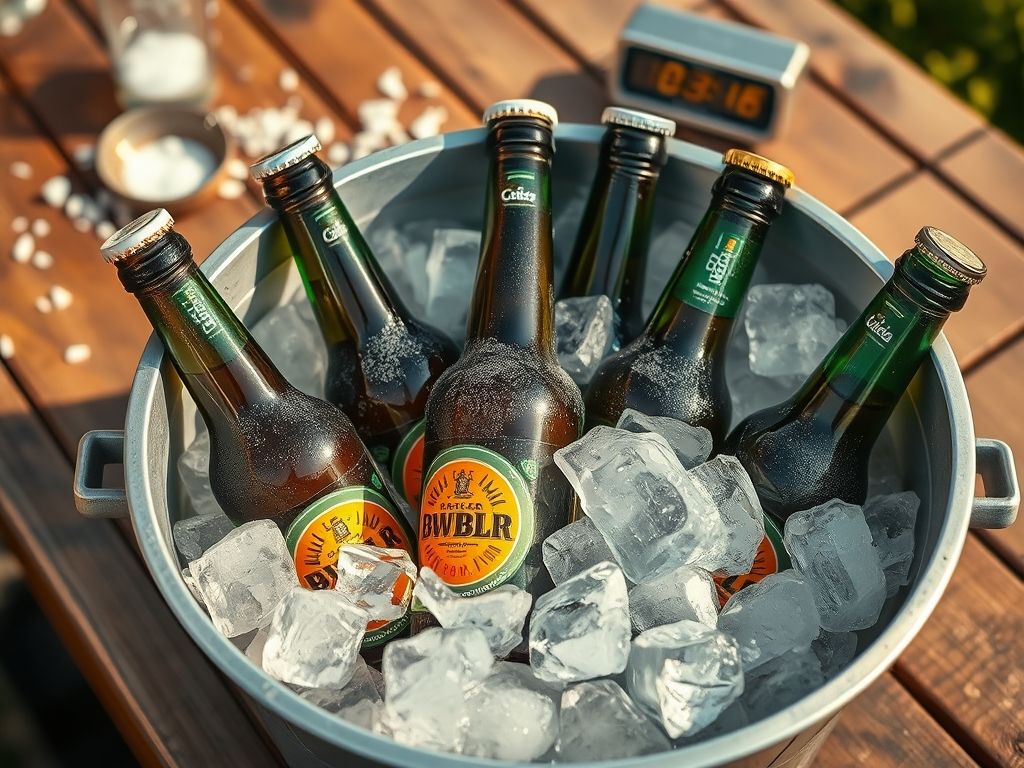 Como gelar a cerveja em poucos minutos (e sem precisar do congelador!)