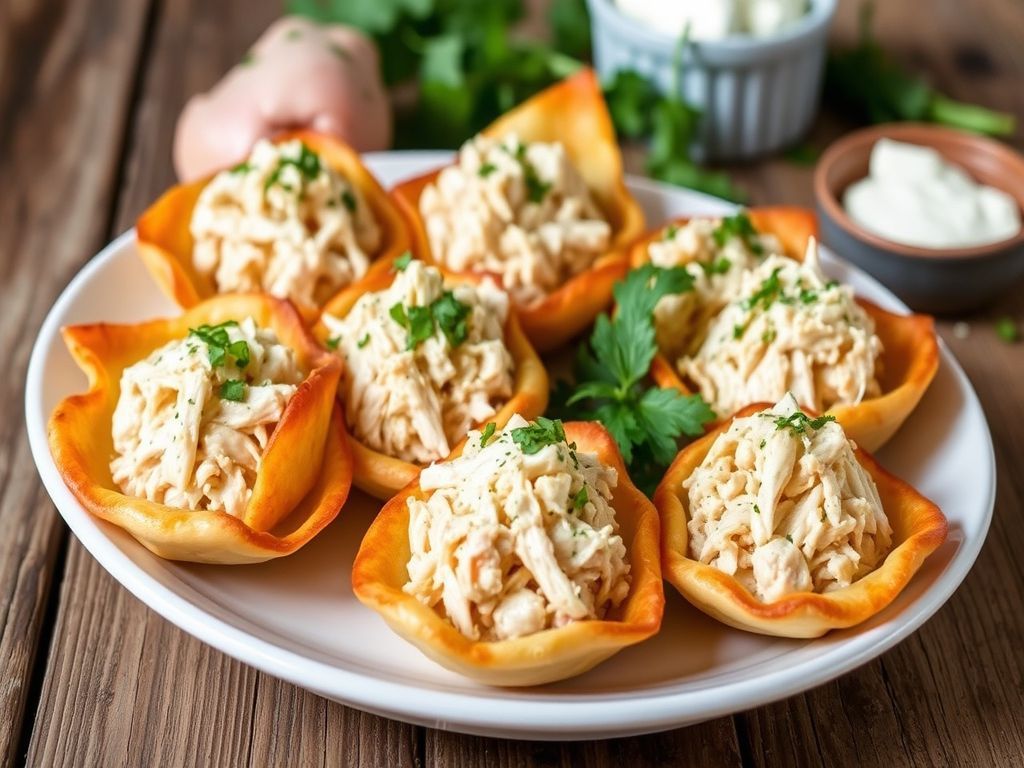 Empadinha Low Carb de Frango com Requeijão