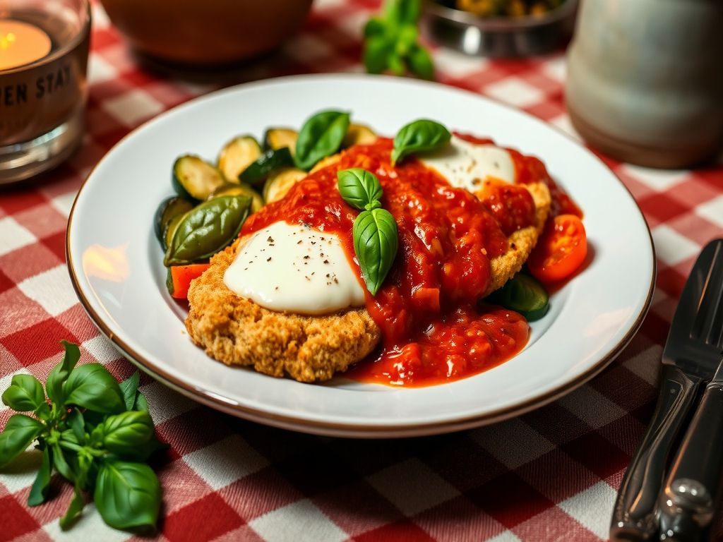 Frango à Parmegiana Low Carb Delícia