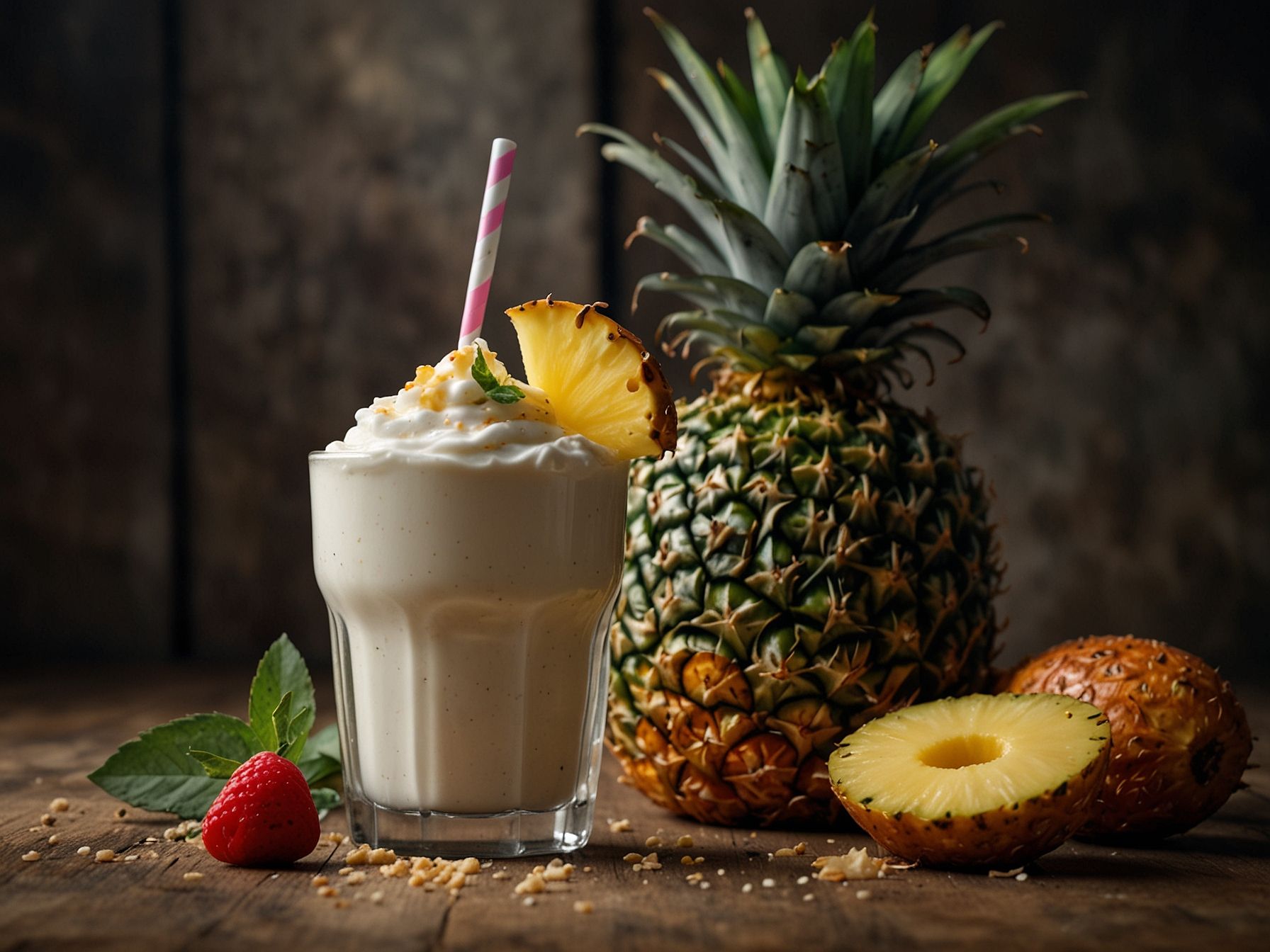Milkshake de Abacaxi com Coco: O Sabor Tropical que Encanta