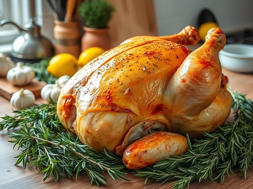 O que fazer para deixar seu frango assado com pele crocante