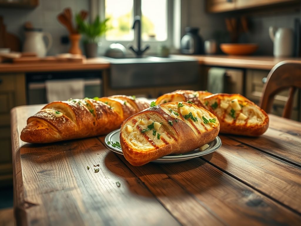Pão de Alho do Churrasqueiro com Pão Francês Amanhecido