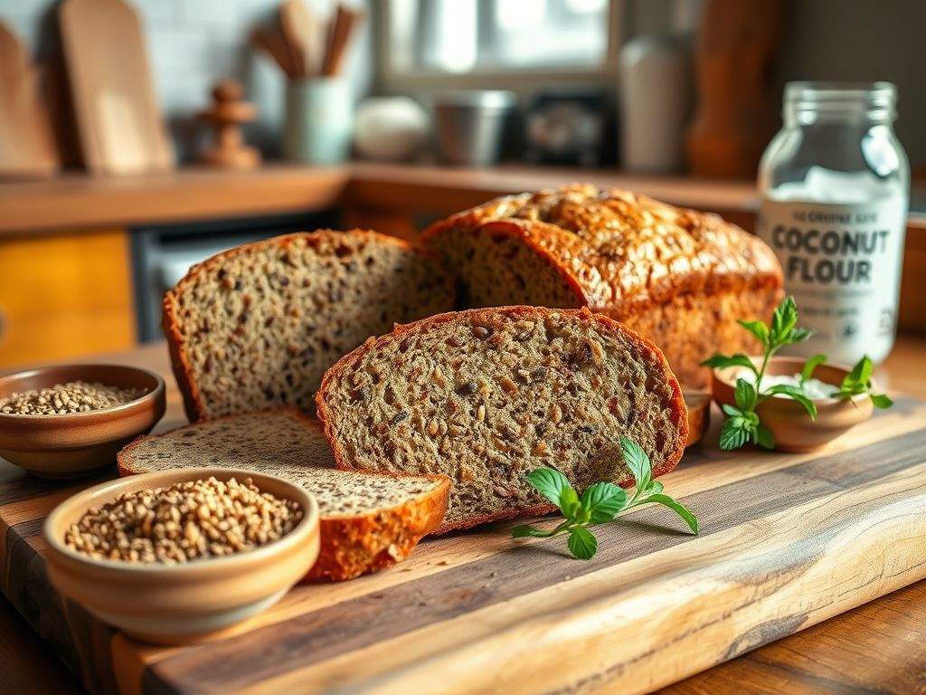 Pão de Linhaça com Chia Low Carb