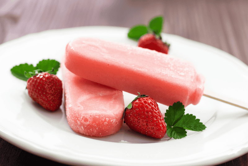 Picolé de Morango e Fibras: Refrescante e Nutritivo
