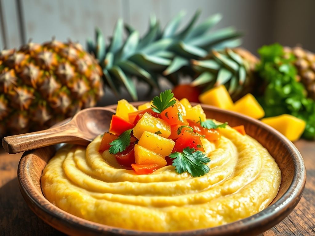 Polenta Cremosa ao Molho Tropical