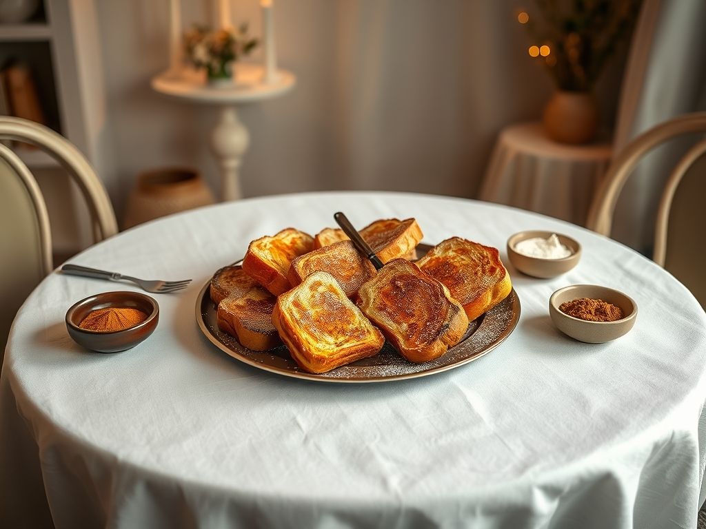 Rabanada Tradicional Sem Glúten com Toque de Canela