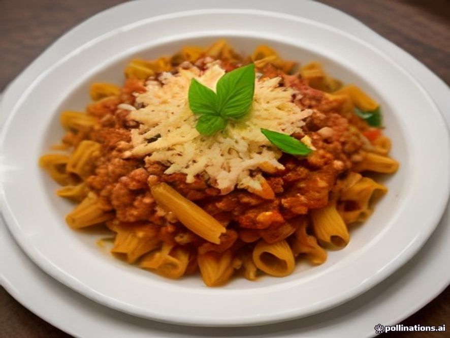 Rigatoni de Zucchini com Bolonhesa Funcional