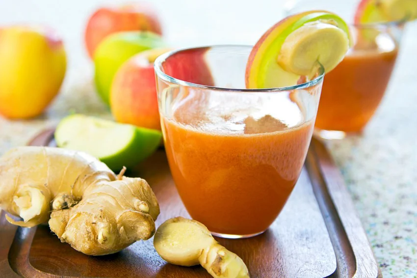 Suco com Gengibre e Canela: A Energia da Natureza em Um Copo