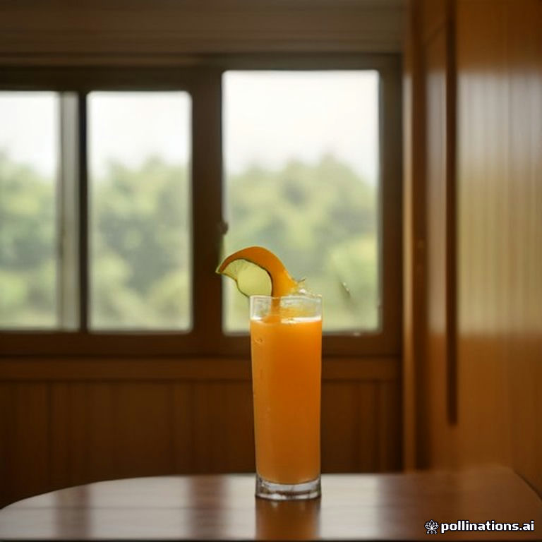 Suco de manga com maracujá cremoso