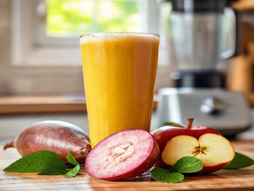 Suco Energético de Inhame com Maçã