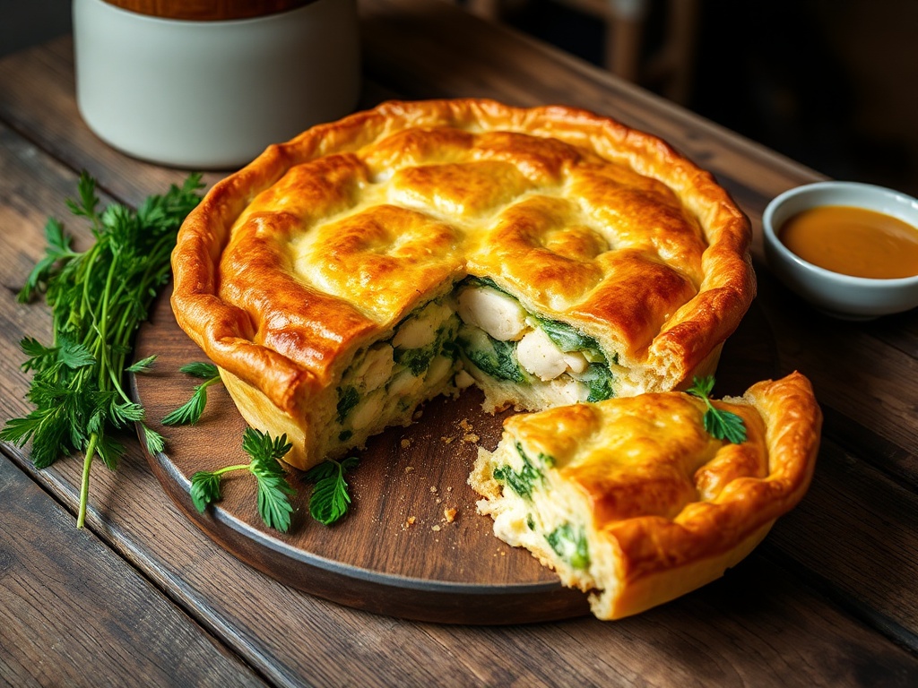 Torta de Frango com Requeijão Low Carb