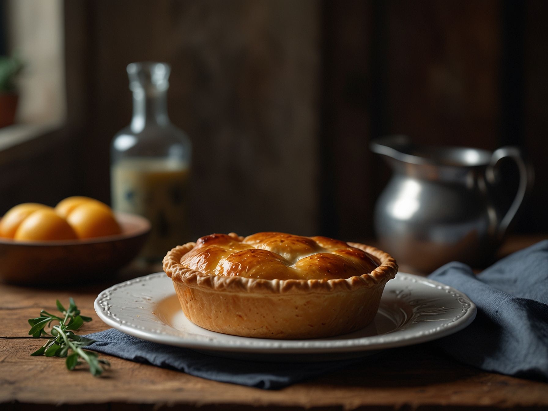 Torta de Frango Low Carb com Recheio Cremoso e Temperos Frescos