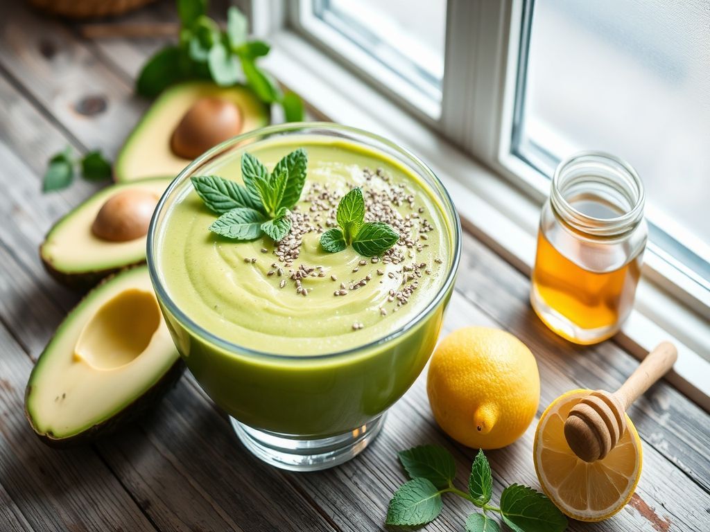 Vitamina de Abacate Low Carb Detox